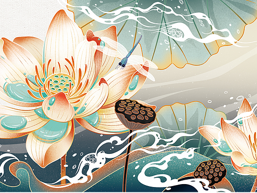 24节气活字印刷雪糕插画