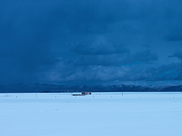 冬日里辽阔的风景线