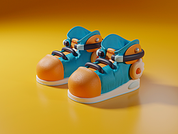 Blender簡易學習計劃 - 一雙鞋子