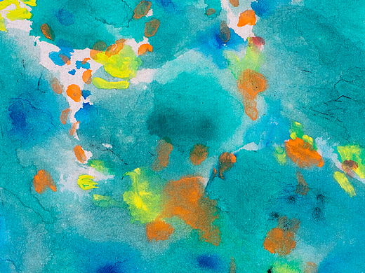 画在扇面上的小画