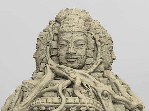 🏛️神秘的佛头庙宇:探索古老的智慧🗿🌟