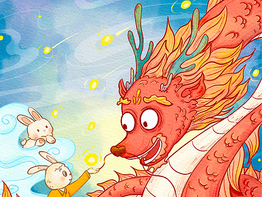 新年快樂（個(gè)人主頁(yè)-ZNjc1MDI4NDA=） - 兒童插畫 - 站酷設(shè)計(jì)師萌大MD原創(chuàng)素材 - 站酷ZCOOL