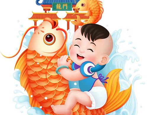 安儿乐包装插画