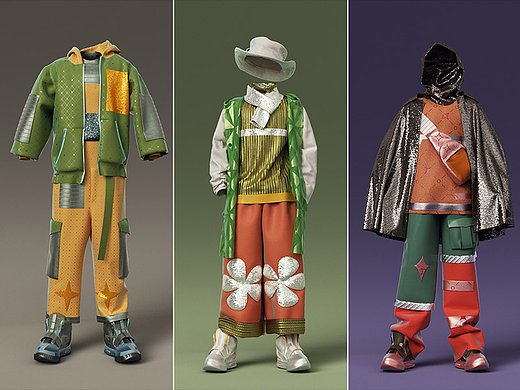 MD+C4D+OC潮流服饰穿搭