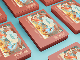 一个简单的蛋黄酥插画包装