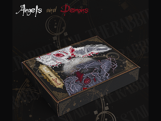 插画｜天使和魔鬼（个人主页-ZNjA0OTEwMDg=） - 商业插画 - 站酷设计师兔山尾原创素材 - 站酷ZCOOL