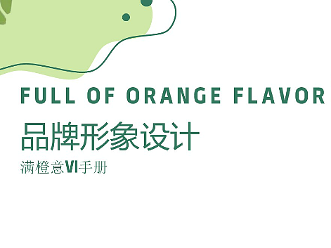 满橙意饮料品牌设计VI手册