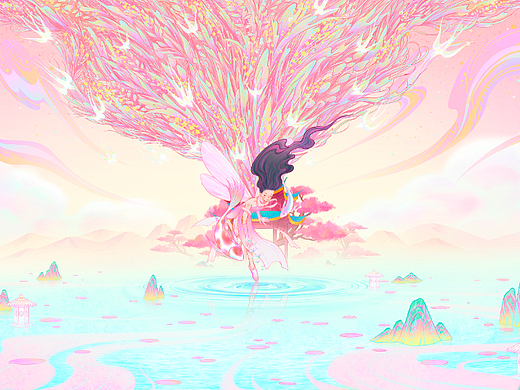 方寸·万象2022vivo全球主题设计大赛特邀作品-《春》