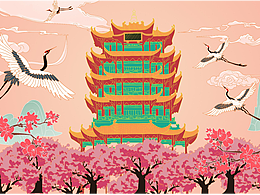 黄鹤楼 使用sai软件绘制