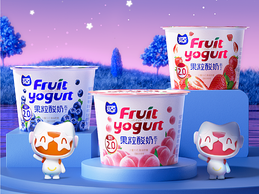 深圳奇之意品牌设计 | 养乐星果粒酸奶布丁