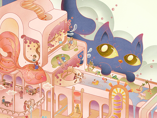 樂園（個(gè)人主頁-ZNTk0MDk5OTI=） - 商業(yè)插畫 - 站酷設(shè)計(jì)師JULES朱朱原創(chuàng)素材 - 站酷ZCOOL