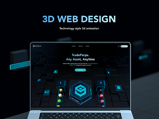 3D科技风格网页设计