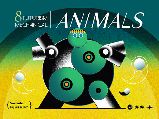 插画设计 - Mechanical Animal 