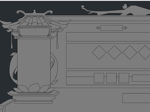 中国风角色界面