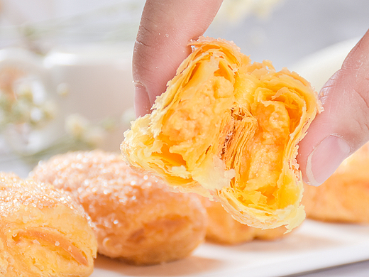 美食摄影酥脆蛋卷