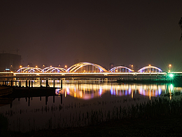 西安世园会夜景十年前作品