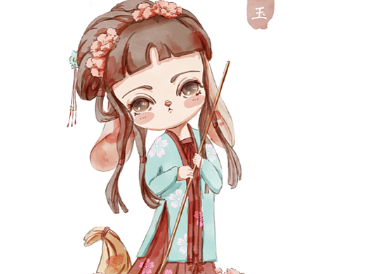 09水彩人物 黛玉