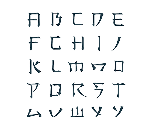 笔画英文字体设计（个人主页-ZNTkxNjY0NjQ=） - 字体/字形 - 站酷设计师WDD無視設計原创素材 - 站酷ZCOOL