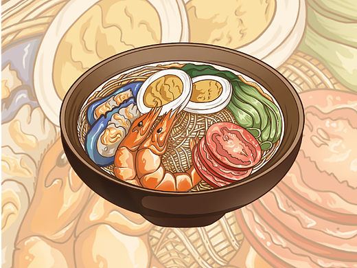 一碗面（个人主页-ZNjQ4OTEyOTI=） - 商业插画 - 站酷设计师单剩鸿设计原创素材 - 站酷ZCOOL