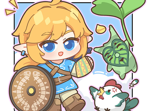 塞尔达传说林克Q版同人