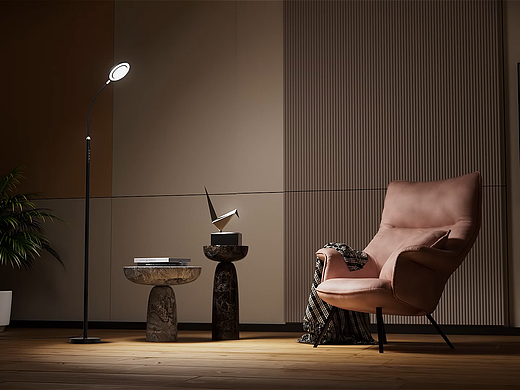 鹅颈落地灯—产品动画