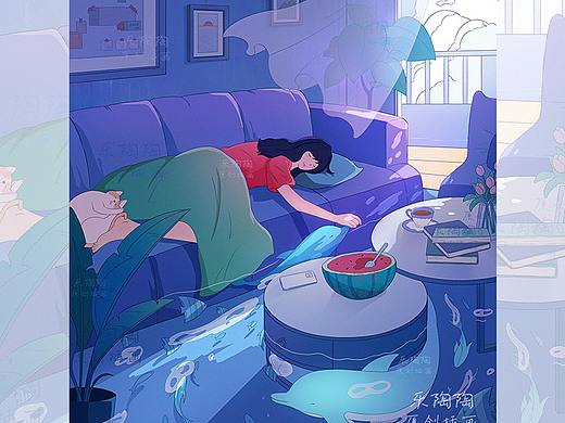 生活治愈插画｜独居生活3