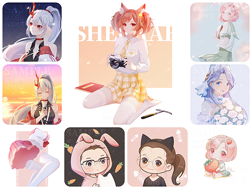 日系二次元插画约稿合集