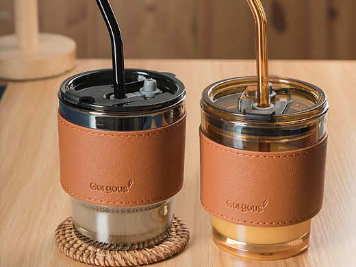 电商摄影 淘宝摄影| ins风高颜值吸管透明玻璃杯