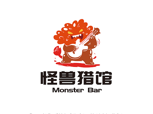 怪兽猎馆酒吧logo设计🔥 做自己的小怪兽吧～