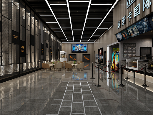 2022年郑州电影院设计效果图展示河南天恒您的设计专家