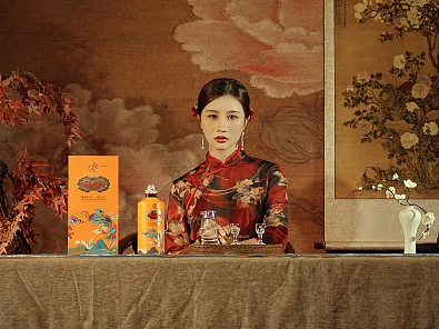 五粮液百鸟朝凤白酒拍摄