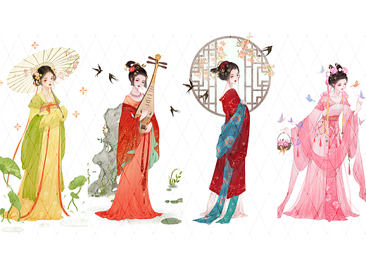 一组小小人立绘