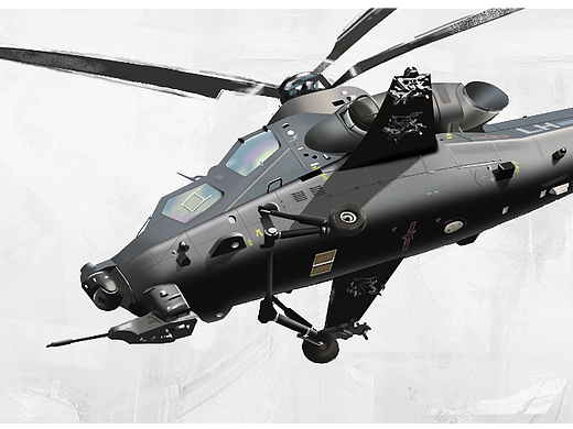 《WZ-10》---临摹A站画师的练笔作品