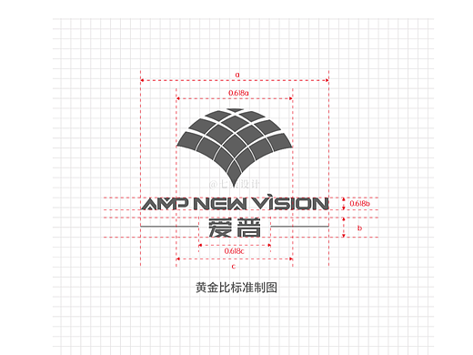 爱普农业LOGO辅助图形VIS黄金比标准制图