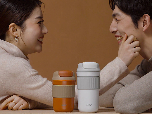 电商视频|实拍+渲染合成|咖啡保温杯