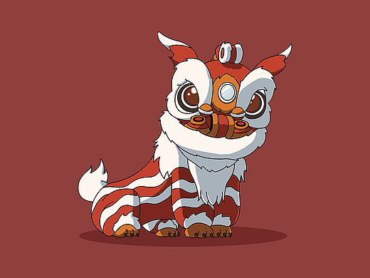 鹤山醒狮IP形象设计