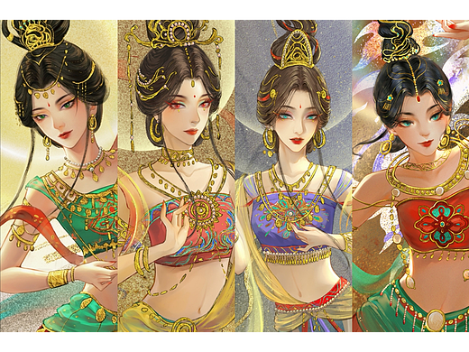 毕业设计|“云梦灼霜”插画设计