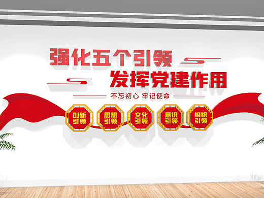 党建引领文化墙