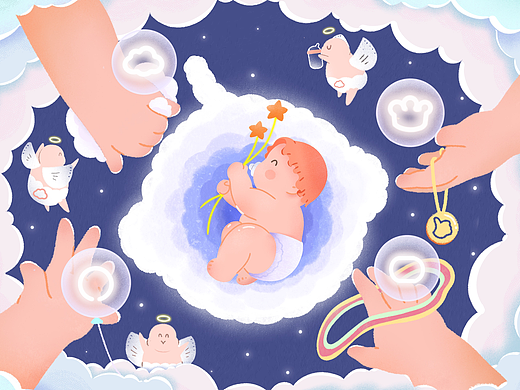 babycare-云之境（个人主页-ZNjY5NTc3MTI=） - 海报 - 站酷设计师Leona爱画画原创素材 - 站酷ZCOOL