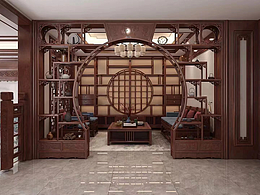 中式紅木裝修，真正的把中式的做出韻味