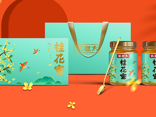 农老大桂花蜜包装设计