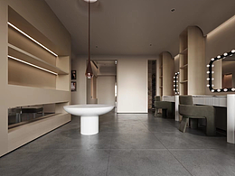 婚纱摄影化妆区效果图表现