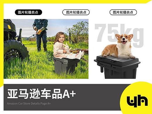 亚马逊车品店铺utv后备箱储物盒详情页面A+