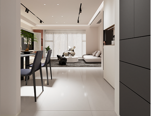 电视背景墙和干区的设计，思路我还比较满意。