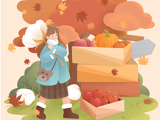 節(jié)氣插畫小場(chǎng)景練習(xí)（個(gè)人主頁(yè)-ZNjE0MzcyMzI=） - 商業(yè)插畫 - 站酷設(shè)計(jì)師小栗栗云原創(chuàng)素材 - 站酷ZCOOL