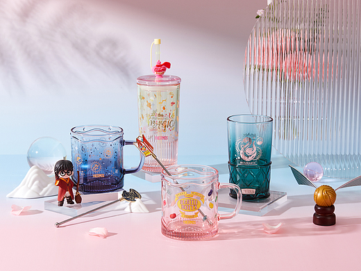 杯子创意摄影 | 膳魔师联名玻璃杯产品拍摄