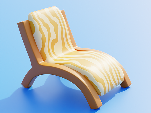 作品二——沙灘椅（個(gè)人主頁-ZNjQ5MTExNjQ=） - 其他三維 - 站酷設(shè)計(jì)師YUANS_C原創(chuàng)素材 - 站酷ZCOOL