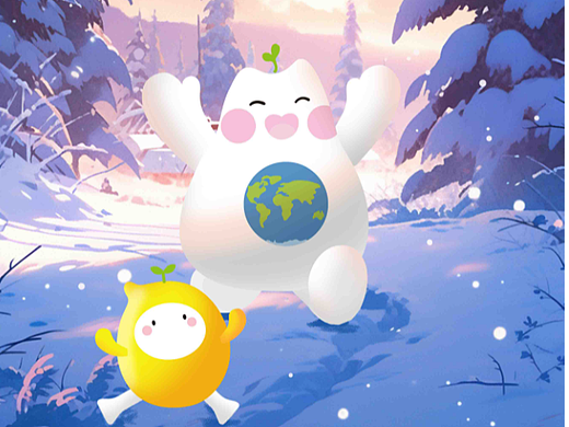 大寒竖屏海报（个人主页-ZNjc2MzE3NDA=） - 儿童插画 - 站酷设计师ecosmiler易小球原创素材 - 站酷ZCOOL