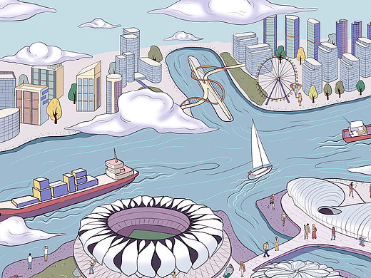 手绘地图 | 钱投集团