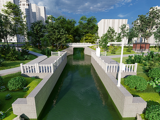 水利閘站三維建模（個(gè)人主頁-ZNjUyOTc2ODQ=） - 建筑/空間 - 站酷設(shè)計(jì)師愛學(xué)習(xí)的大寶原創(chuàng)素材 - 站酷ZCOOL